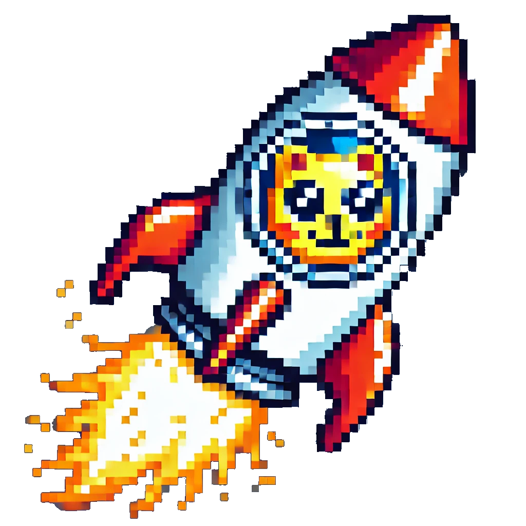 A rocket containing a cat going to space
