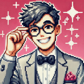 A pixel art of Julian Hernandez